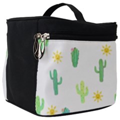 Green Cacti With Sun Make Up Travel Bag (big)