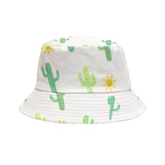 Green Cacti With Sun Bucket Hat by SychEva