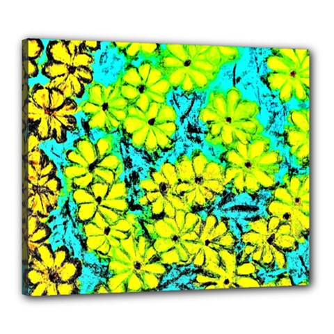 Chrysanthemums Canvas 24  x 20  (Stretched)