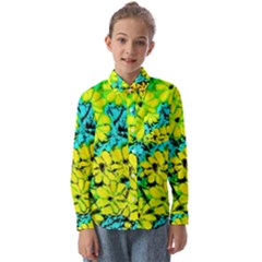 Chrysanthemums Kids  Long Sleeve Shirt