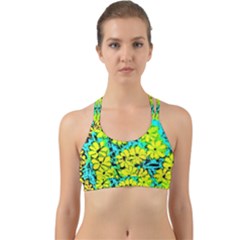 Chrysanthemums Back Web Sports Bra