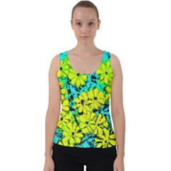 Chrysanthemums Velvet Tank Top