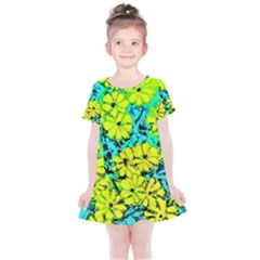 Chrysanthemums Kids  Simple Cotton Dress