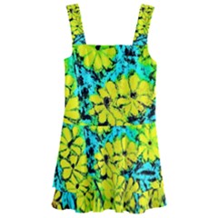 Chrysanthemums Kids  Layered Skirt Swimsuit