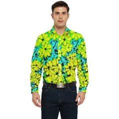 Chrysanthemums Men s Long Sleeve Pocket Shirt 