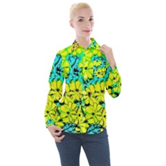 Chrysanthemums Women s Long Sleeve Pocket Shirt