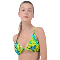 Chrysanthemums Knot Up Bikini Top