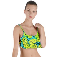 Chrysanthemums Layered Top Bikini Top 