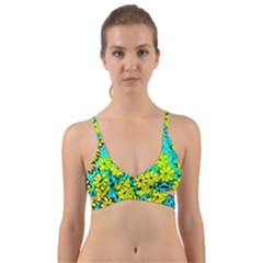 Chrysanthemums Wrap Around Bikini Top