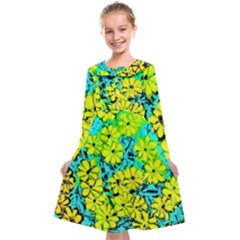 Chrysanthemums Kids  Midi Sailor Dress