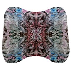 Abstract Waves  Velour Head Support Cushion