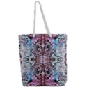 Abstract Waves  Full Print Rope Handle Tote (Large) View2