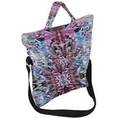 Abstract Waves  Fold Over Handle Tote Bag