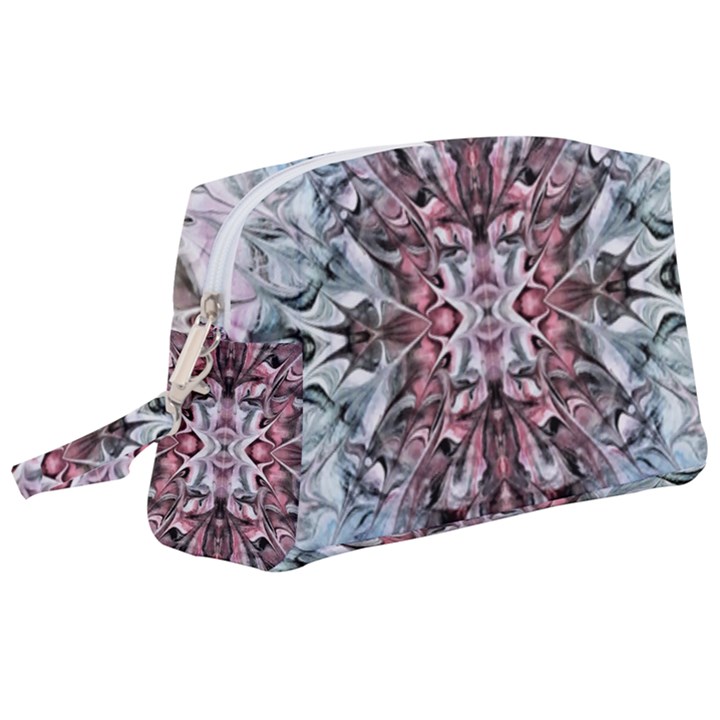 Abstract Waves  Wristlet Pouch Bag (Large)