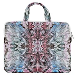 Abstract Waves  Macbook Pro Double Pocket Laptop Bag (large)