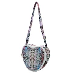 Abstract Waves Iii Heart Shoulder Bag