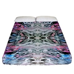 Abstract Waves Iv Fitted Sheet (california King Size)