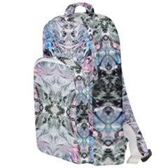 Abstract Waves Iv Double Compartment Backpack