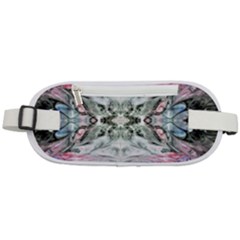 Abstract Waves Iv Rounded Waist Pouch