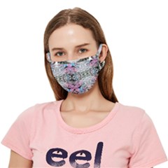 Abstract Waves Iv Crease Cloth Face Mask (adult)