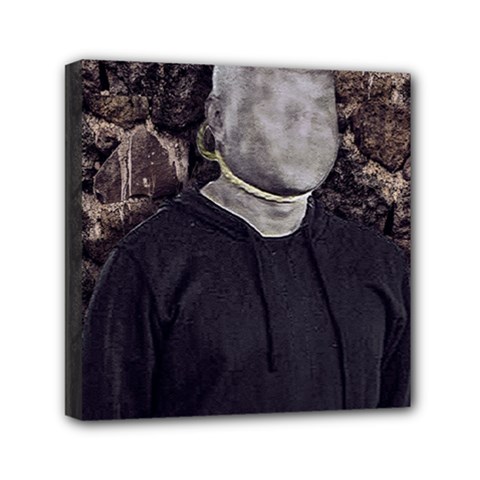 No Face Hanged Creepy Poster Mini Canvas 6  X 6  (stretched) by dflcprintsclothing