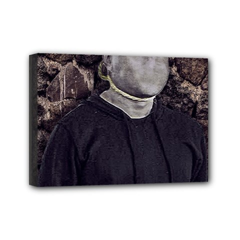 No Face Hanged Creepy Poster Mini Canvas 7  X 5  (stretched) by dflcprintsclothing