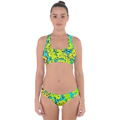 Chrysanthemums Cross Back Hipster Bikini Set