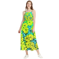 Chrysanthemums Boho Sleeveless Summer Dress by Hostory