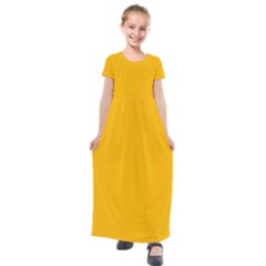 Summer Day Dress Kids  Short Sleeve Maxi Dress by longlims