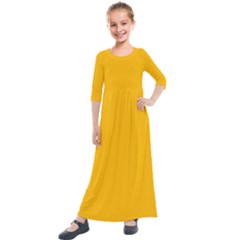 Summer Day Dress Kids  Quarter Sleeve Maxi Dress by longlims