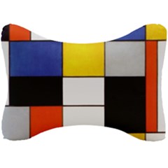 Composition A By Piet Mondrian Seat Head Rest Cushion