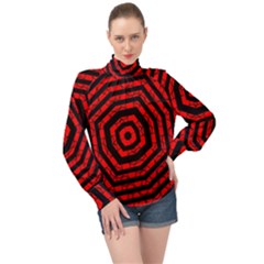 Phase Three High Neck Long Sleeve Chiffon Top by impacteesstreetweareight