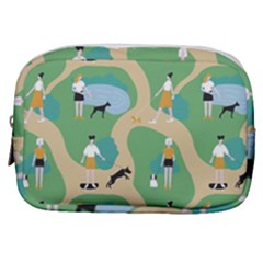 Girls With Dogs For A Walk In The Park Make Up Pouch (small) by SychEva