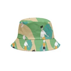 Girls With Dogs For A Walk In The Park Bucket Hat (kids) by SychEva