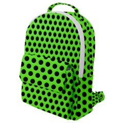 Metallic Mesh Screen-green Flap Pocket Backpack (Small)
