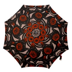 Folk Flowers Pattern Floral Surface Design Seamless Pattern Hook Handle Umbrellas (medium)