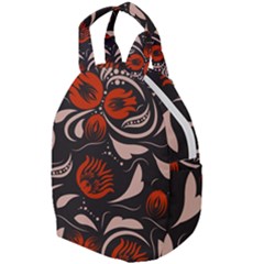 Folk Flowers Pattern Floral Surface Design Seamless Pattern Travel Backpacks by Eskimos