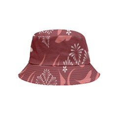 Folk Flowers Pattern Floral Surface Design Seamless Pattern Inside Out Bucket Hat (kids) by Eskimos