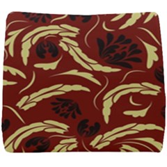 Folk Flowers Pattern Floral Surface Design Seamless Pattern Seat Cushion by Eskimos