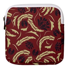 Folk flowers pattern Floral surface design Seamless pattern Mini Square Pouch