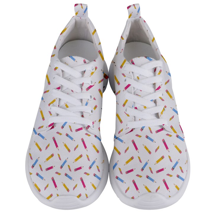 Multicolored Pencils And Erasers Men s Lightweight Sports Shoes