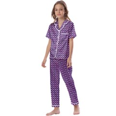 Metallic Mesh Screen 2 Kids  Satin Short Sleeve Pajamas Set by impacteesstreetweareight