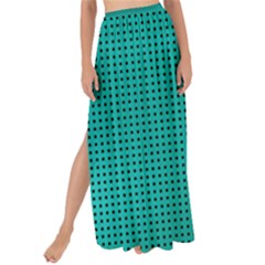 Metallic Mesh Screen 2-blue Maxi Chiffon Tie-up Sarong by impacteesstreetweareight