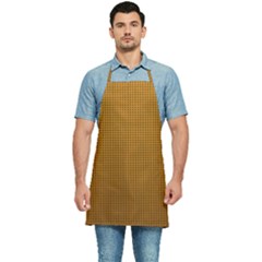 Metallic Mesh Screen 2-gold Kitchen Apron by impacteesstreetweareight