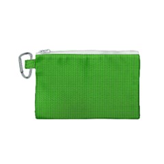 Metallic Mesh Screen 2-green Canvas Cosmetic Bag (small) by impacteesstreetweareight