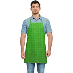 Metallic Mesh Screen 2-green Kitchen Apron by impacteesstreetweareight