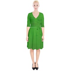 Metallic Mesh Screen 2-green Wrap Up Cocktail Dress by impacteesstreetweareight