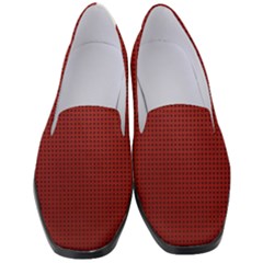 Metallic Mesh Screen 2-red Women s Classic Loafer Heels by impacteesstreetweareight