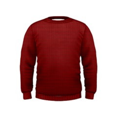 Metallic Mesh Screen 2-red Kids  Sweatshirt by impacteesstreetweareight