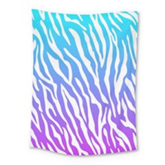 White Tiger Purple & Blue Animal Fur Print Stripes Medium Tapestry by Casemiro